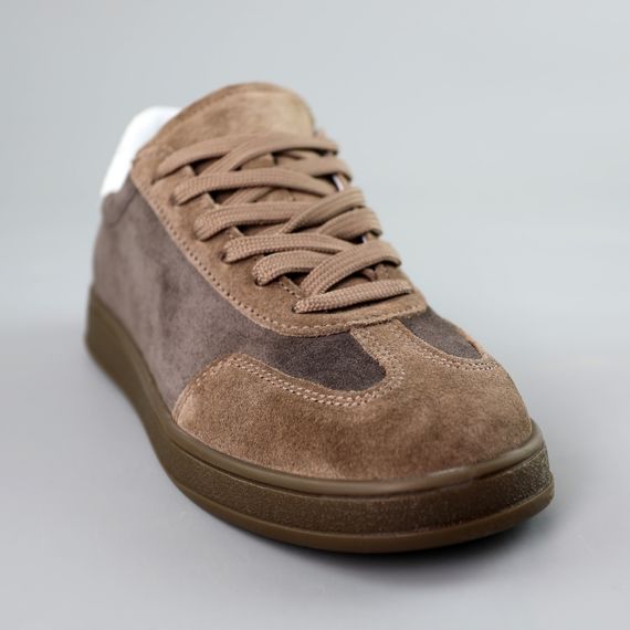 Кеди жіночі замшеві 591443 Коричневі 36 37 38 39 40 41 | Зображення 1