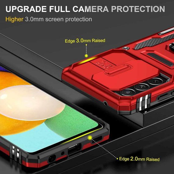 Ударостійкий чохол Camshield Army Ring для Samsung Galaxy A33 5G Червоний / Red | Зображення 3