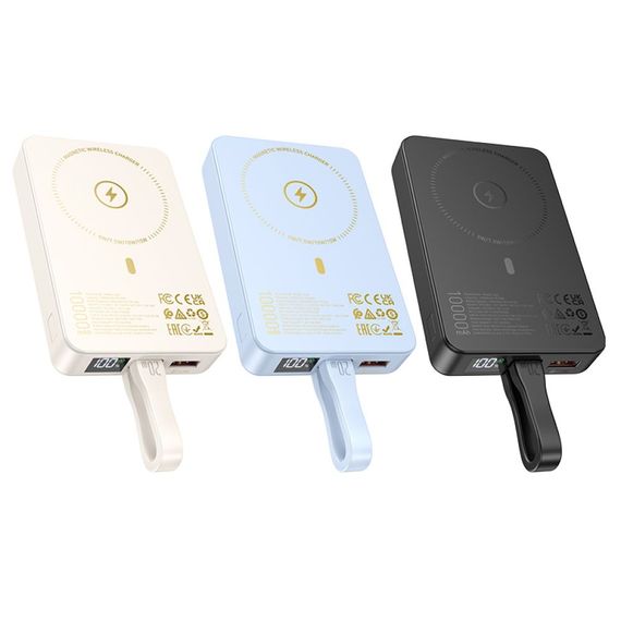 Power Bank Hoco Q24 Elegant 10000mAh з швидкою зарядкою 22.5W+PD20W та магнітним кабелем (47003-Q24 Elegant_758) | Зображення 3