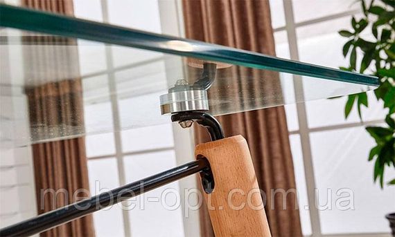 Стіл Еверест Glass прямокутний скляний Д1200хШ800 мм, у скандинавському стилі | Зображення 4