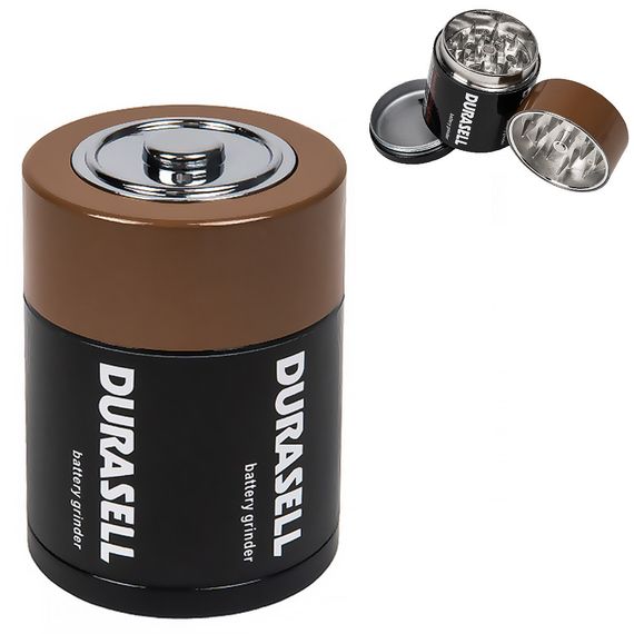 Металлический Гриндер Батарейка "DURASELL"