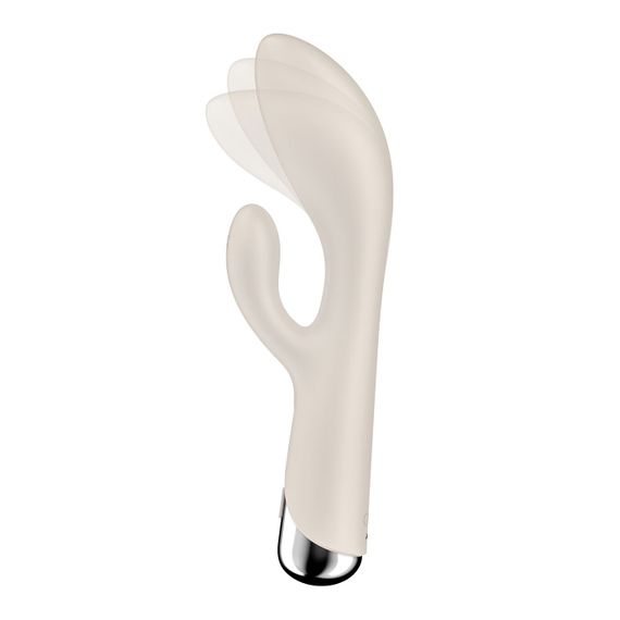 Вібратор-кролик з ротацією Satisfyer Spinning Rabbit 1 Beige, 3 мотори | Зображення 1