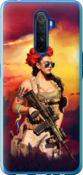 Чехол на Realme X2 Pro Украинка с оружием "5316u-1866-17620"
