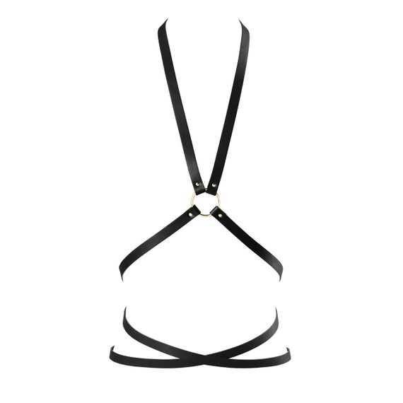 Портупея з екошкіри Bijoux Indiscrets Ma – Multi-Way Body Harness Black