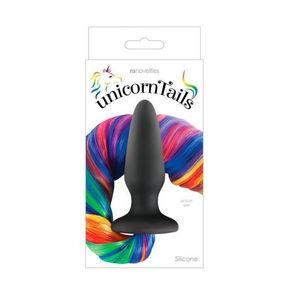 Коническая анальная пробка с хвостом NS Novelties Unicorn Tails, разноцветный Sex Aura