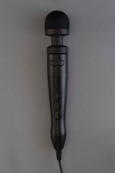 Вібромасажер DOXY Die Cast 3 Matt Black, дуже потужний, живлення 220В, металевий корпус | Зображення 6