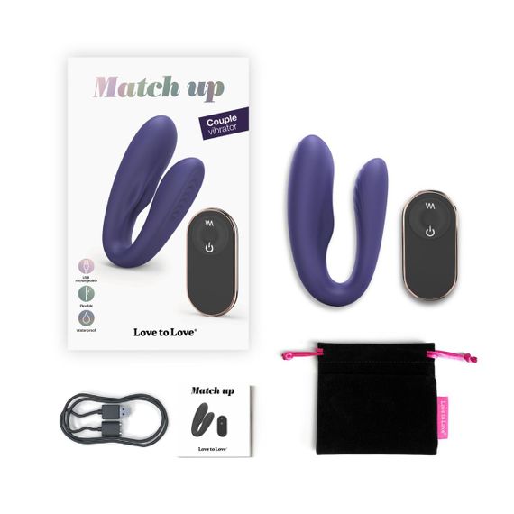 Вибратор для пар с пультом ДУ Love To Love MATCH UP - MIDNIGHT INDIGO Sex Aura | Зображення 6