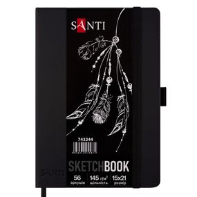Скетчбук для малювання Santi 743244 56 аркушів 15х21 см