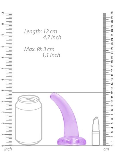 Фалоімітатор - Realrock Dildo 4,5" Purple | Зображення 4