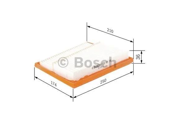 Фільтр повітряний MERCEDES-BENZ E-CLASS, BOSCH (F026400388) | Зображення 4