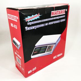 Весы для торговли настольные Matarix MX-413 до 50 кг, Весы для выездной торговли магазина RI-77