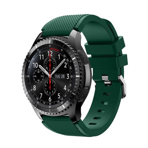 Силиконовый ремешок Primo для часов Samsung Gear S3 Classic SM-R770 / Frontier RM-760 - Army Green