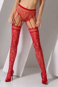 Колготки-бодистокинг Passion S003 Красный S/M/L