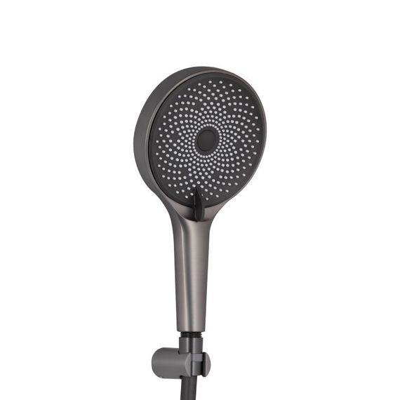 Смеситель для ванны Qtap Slavonice (c душевым гарнитуром) QTSLV259GMB48035 Gunmetal Black PVD | Зображення 4