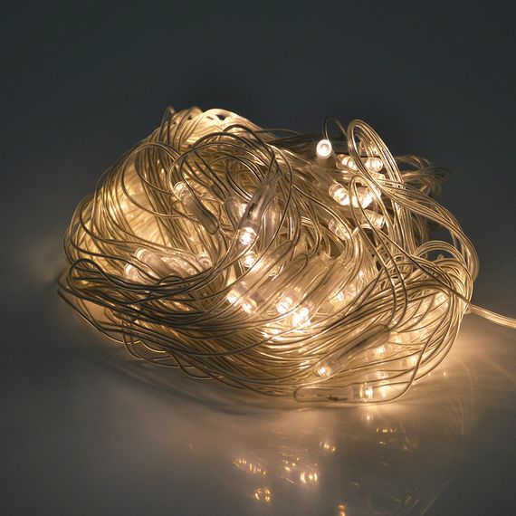 Гирлянды 120LED (Сетка) White Hot,1.5x1.2 метра,прозрачная изоляция,BOX | Зображення 1