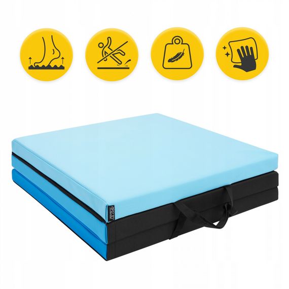 Мат гімнастичний складаний 4FIZJO 180 x 60 x 5 см 4FJ0570 Blue/Sky Blue (P-5907739319685) | Зображення 8