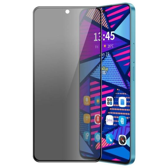 Захисне скло Privacy 5D (тех.пак) для Samsung Galaxy A57 5G Чорний