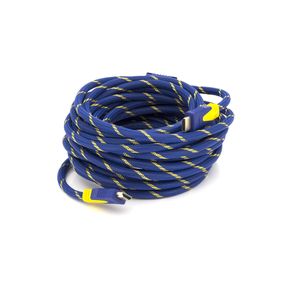 Кабель HDMI-HDMI 10m, v1.4, OD-8.0mm, 2 фильтра, оплетка, коннектор Blue-yellow