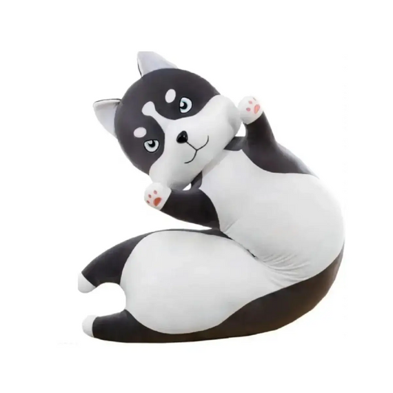 М'яка іграшка Хаски-обіймашка 72 см, іграшка подушка обіймашка антистрес для діток | Зображення 2