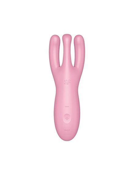 Клиторальный смарт вибратор Satisfyer Threesome 4 Pink с тремя пальчиками | Зображення 1