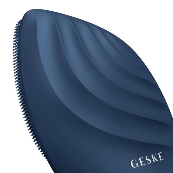 Електронна ультразвукова щітка для обличчя GESKE Sonic Facial Brush 5в1 gray, Синій | Зображення 4
