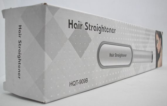 Гребінець випрямляч плойка для завивки волосся, стайлер турмалінове покриття Hair Straightener HQT-909В | Зображення 4