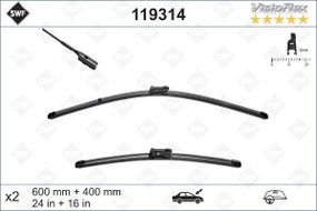 Щетки стеклоочистителя 600 400mm Skoda Fabia14- 119314