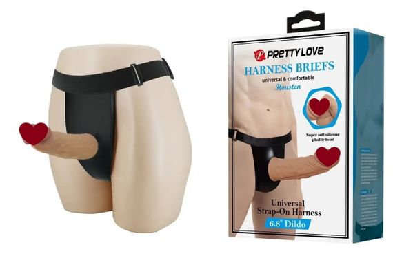 Чоловічий страпон Pretty Love - HARNESS BRIEFS Houston, BW-022073N Sex Aura