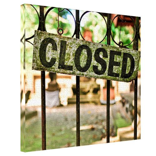 Картина на полотні 65х65 Closed (H6565_GOR006)