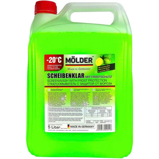MOLDER SCHEIBENKLAR SCREENWASH WITH FROST PROTECTION зимовий омивач скла LIME 5л. -20°C MD-20C-51
