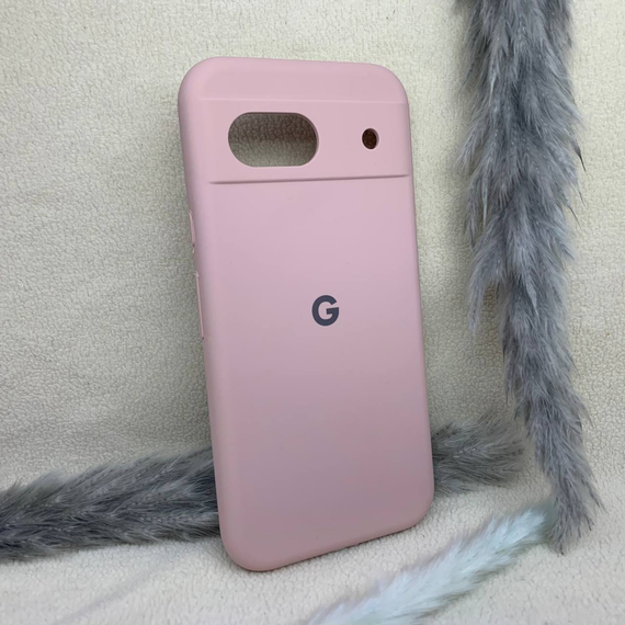 Чохол із логотипом Google Pixel 8A | Протиударний | Soft Touch | Пудровий