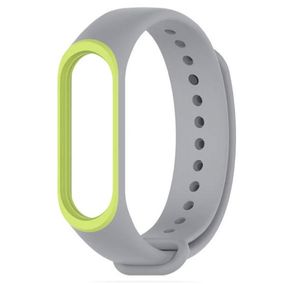 Силиконовый ремешок для фитнес-браслета Xiaomi Mi Band 4 - Grey&Green
