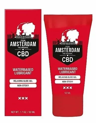 Вагінальний лубрикант Original CBD from Amsterdam - Waterbased Lubricant, 50 ml Sex Aura