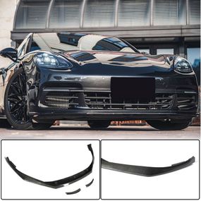 Накладка на передній бампер Lip (2016-2020, Карбон) для Porsche Panamera рр