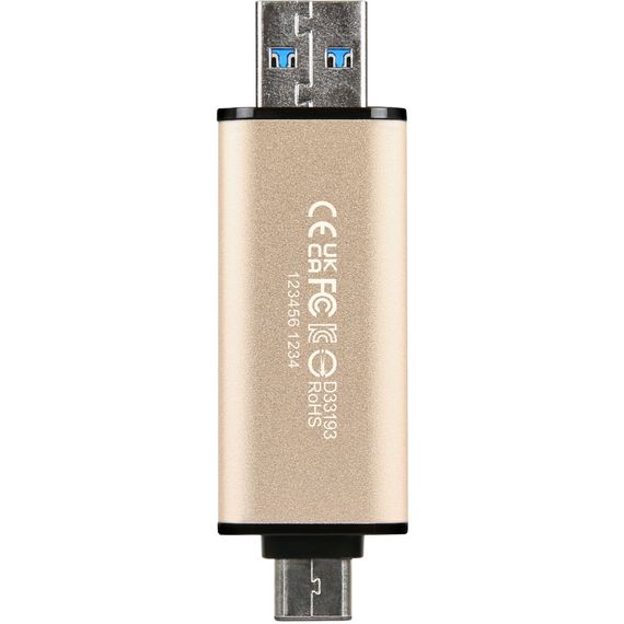 USB флеш накопичувач Transcend 512GB JetFlash 930C Gold-Black USB 3.2/Type-C (TS512GJF930C) | Зображення 5