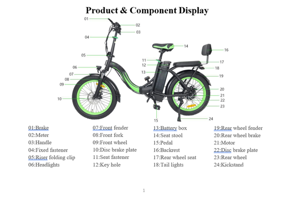 Електровелосипед CRUZZER Chicago 48V 800W 13Ah складаний Fat Bike 20" до 40 км/год чорний | Зображення 4