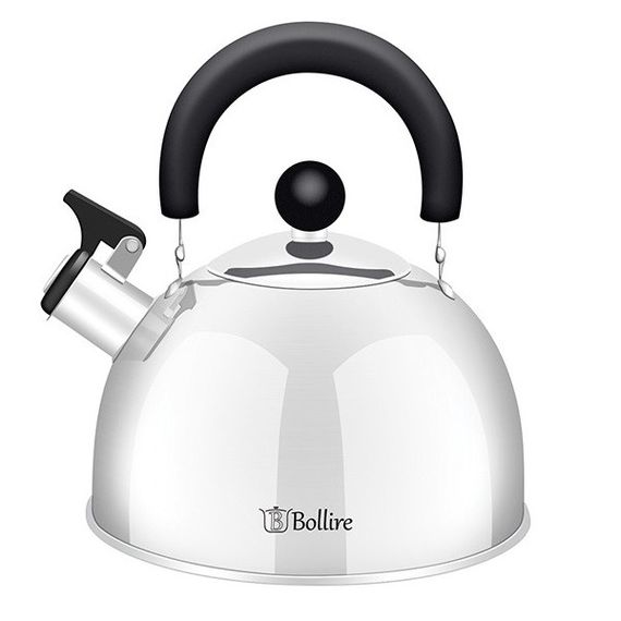 Чайник 2.5 л Bollire BR-3001 из нержавеющей стали со свистком для всех типов плит