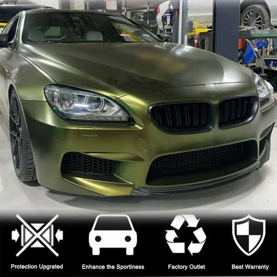 Накладка на передній бампер Lip V2 (для M6, Карбон) для BMW 6 F12/F13/F06 2011-2018 рр | Зображення 2