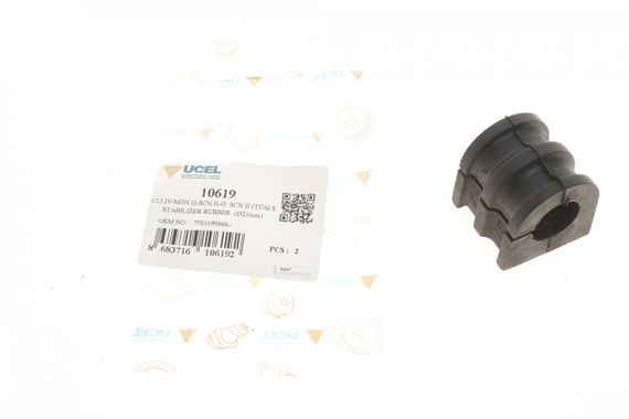 Втулка стабілізатора переднього Renault Clio III Grand Scenic 1.2-2.0 03- d=21mm  10619