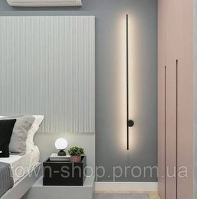 Бра настенное LED WJ018/1000-bk-k Черный 10х5х100 см.