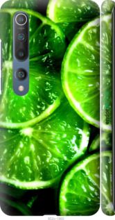 Чохол на Xiaomi Mi 10 Зелені часточки лимона "852m-1860-2448"