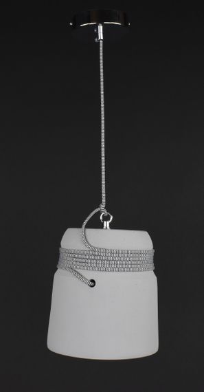 Люстра підвісна на 1 лампочку 27823 Хром 30-180х18х18 см. | Зображення 2