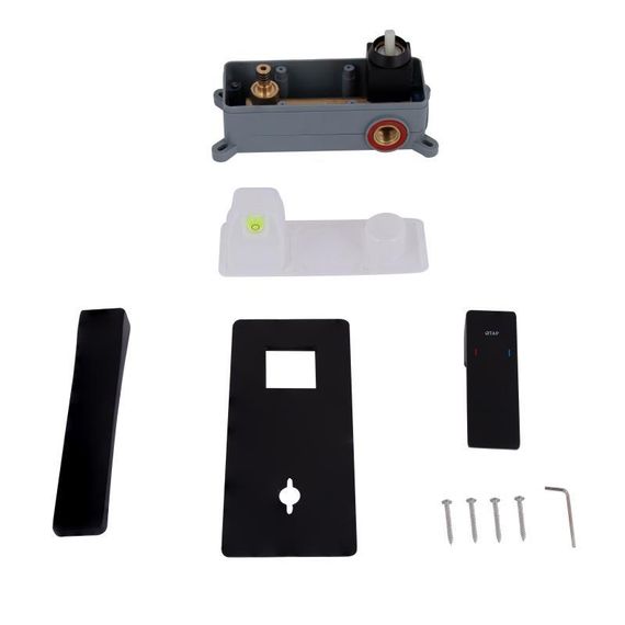 Смеситель для раковины Qtap Gemini скрытого монтажа QTGEM273BLM45694 Black Matt | Зображення 7