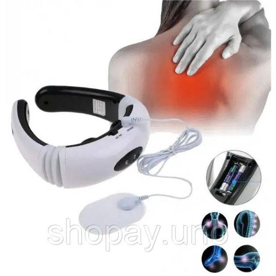 Массажная подушка для шеи дома Smart Neck Massager HX-1680, Подушки подголовники с массажной функцией VO-33 | Зображення 5