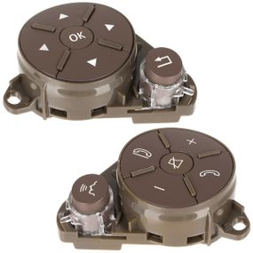 Mercedes E-CLASS (08-15) переключатель мультимедии на руле светло-коричневый (комплект), A2048210051 Е-Класс