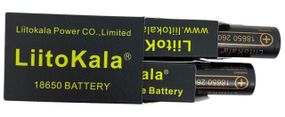 Акумулятор 2600 mAh чесна реальна ємність комплект 2 штуки 18650 3.7 V батарея літій-іонна Li-Ion