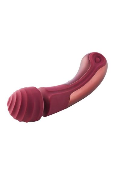 Вібратор мікрофон Dream Toys Dinky Curved Wand Jacky O бордовий Sex Aura | Зображення 1