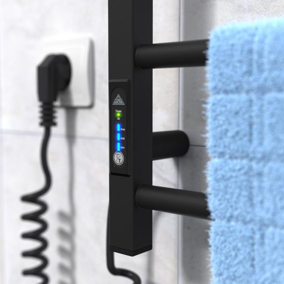 Електрична рушникосушарка Laris Зебра Альфа ЧФЧ8 400 х 800 Е (підкл. зліва) R3 | Зображення 4