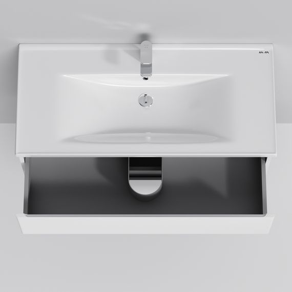 Тумба підвісна AM.PM X - Joy 100 см з умывальником (M85-FHX1002-WC1002WG38) | Зображення 4