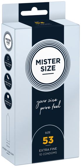 Презервативы Mister Size 53 mm (10 шт) Sex Aura | Зображення 2